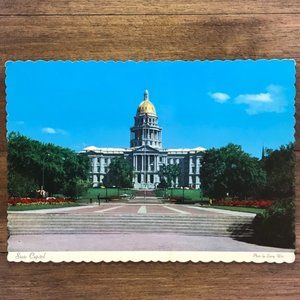 Vintage Denver Colorado Capitol Souvenir Postcard